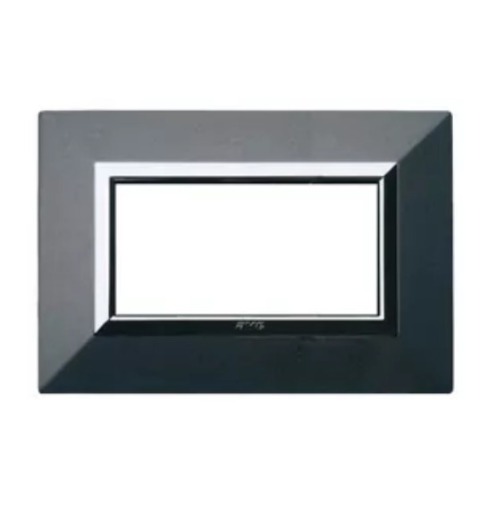 Placca 4 moduli AVE Zama 44 in Grigio Scuro Metallizzato 44P94GSM