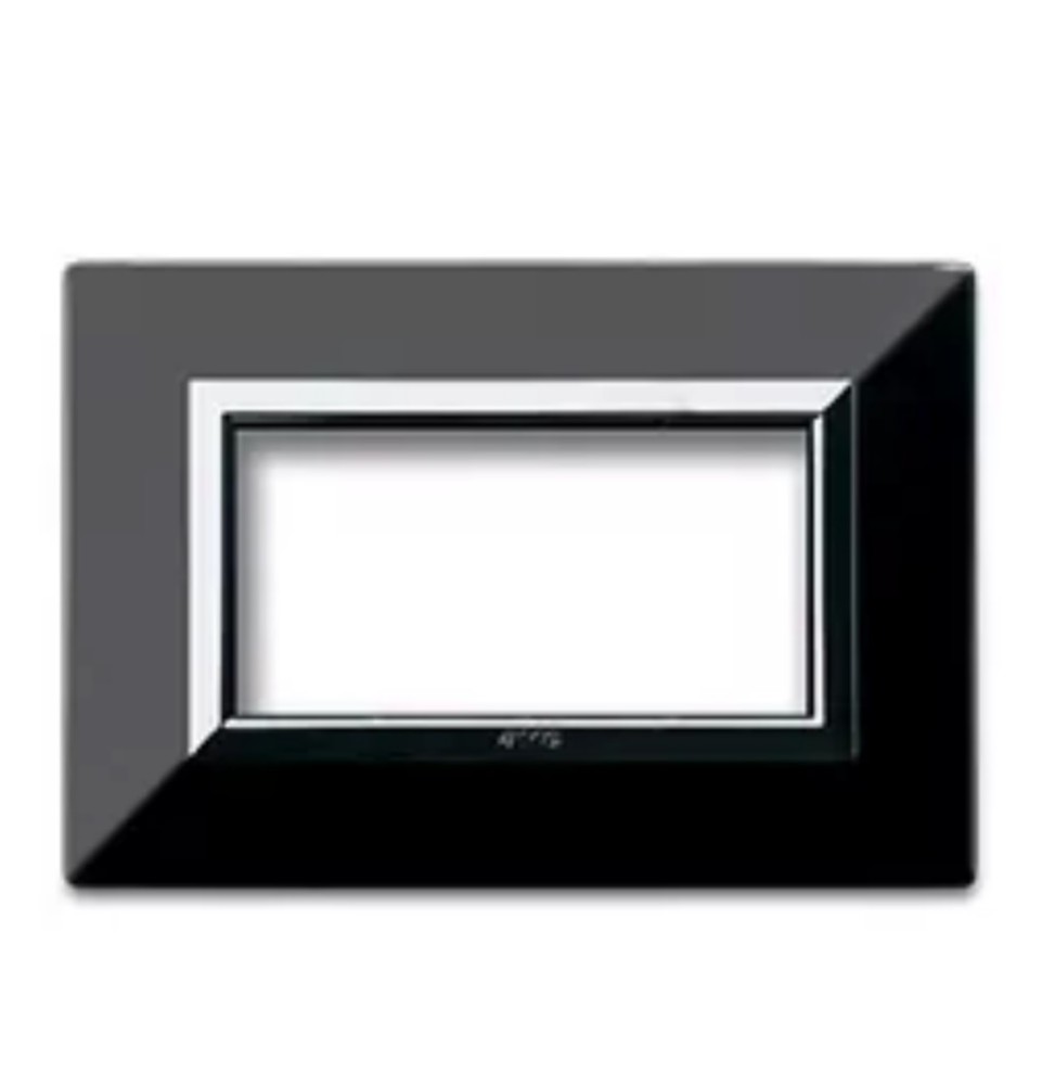 Placca AVE Zama 44 Nero Assoluto Lucido 4 moduli 44P94NAL