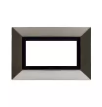 Placca AVE Zama 44 Nichel Spazzolato 4 moduli 44P94NCS