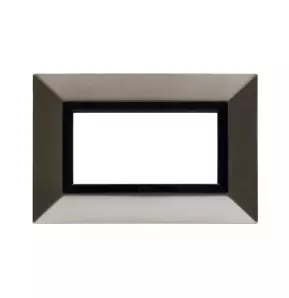 Placca AVE Zama 44 Nichel Spazzolato 4 moduli 44P94NCS