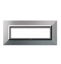 Placca Ave Zama44 in Alluminio Naturale 7 moduli 44P97ALS