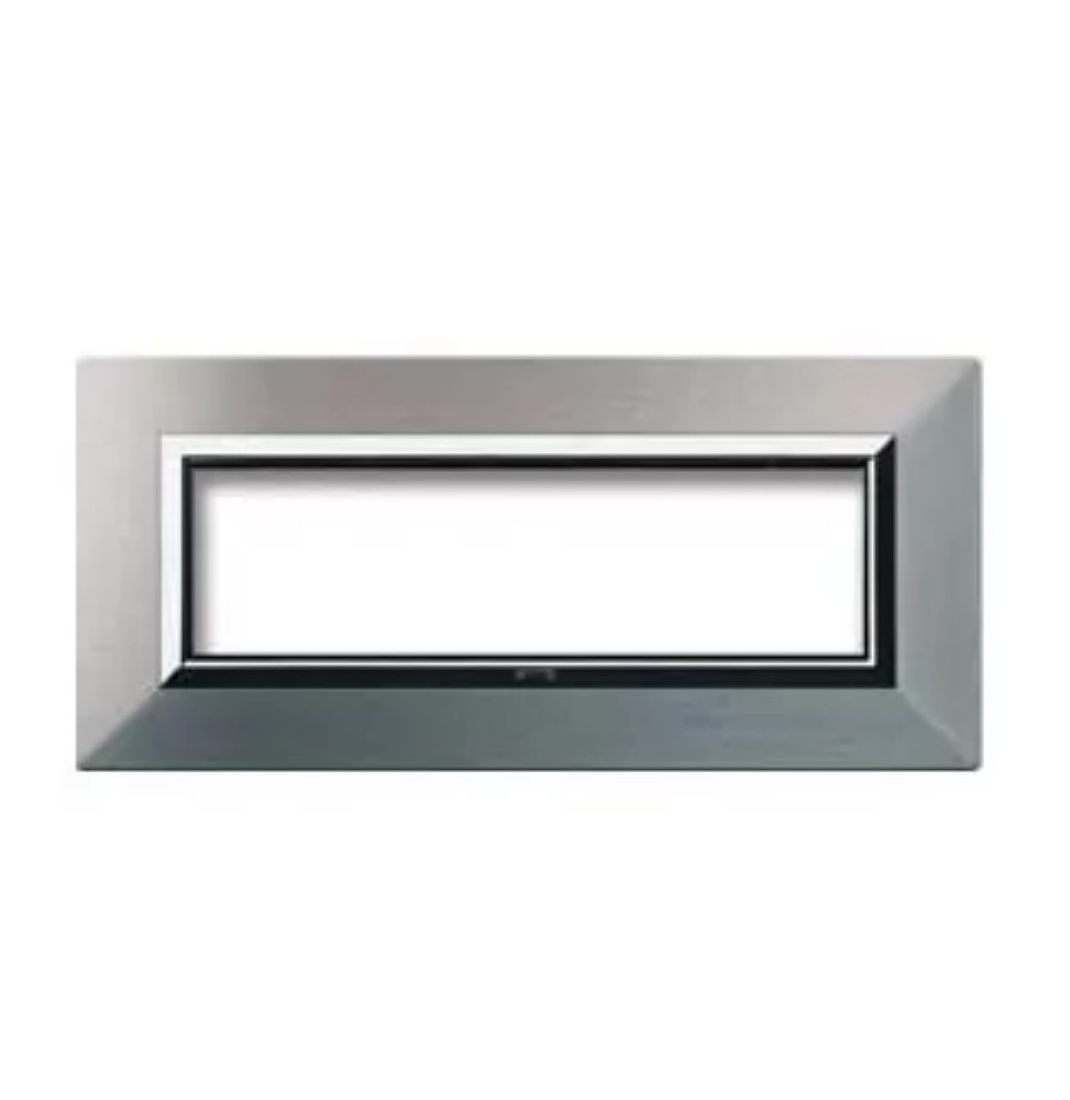 Placca Ave Zama44 in Alluminio Naturale 7 moduli 44P97ALS