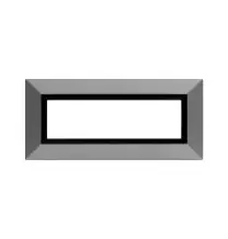 Placca Zama 44 Argento Opaco 7 moduli Ave 44P97AO | MisterElettro