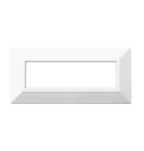 Placca 7 moduli Zama 44 Bianco Ral9010 AVE 44P97B | MisterElettro