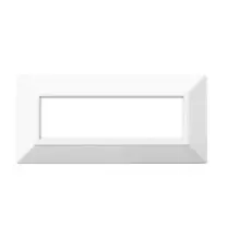 Placca 7 moduli Zama 44 Bianco Ral9010 AVE 44P97B | MisterElettro