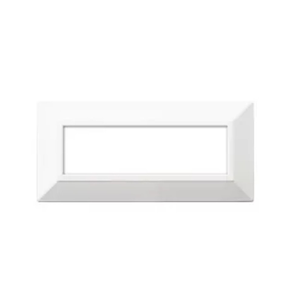 Placca 7 moduli Zama 44 Bianco Ral9010 AVE 44P97B | MisterElettro