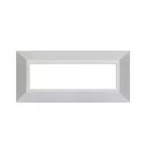 Placca 7 moduli Bianco Micalizzato AVE Zama 44 44P97BMC