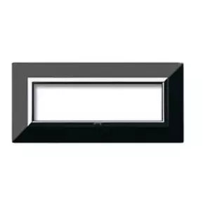 Placca AVE Zama 44 Nero Assoluto 7 moduli 44P97NAL