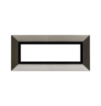 Placca 7 moduli Nichel spazzolato AVE Zama 44 44P97NCS