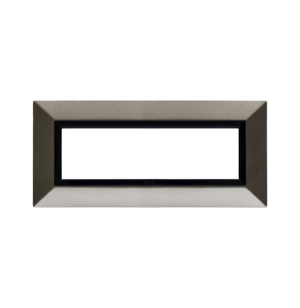 Placca 7 moduli Nichel spazzolato AVE Zama 44 44P97NCS