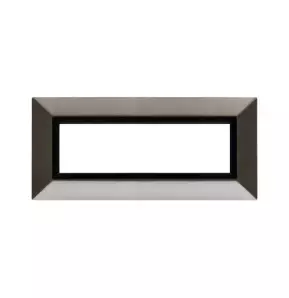 Placca 7 moduli Nichel spazzolato AVE Zama 44 44P97NCS