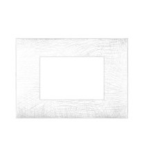 Placca Ave Young Sistema 44 3 Moduli Bianca 3D 44PJ03B/3D