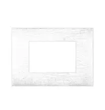 Placca Ave Young Sistema 44 3 Moduli Bianca 3D 44PJ03B/3D