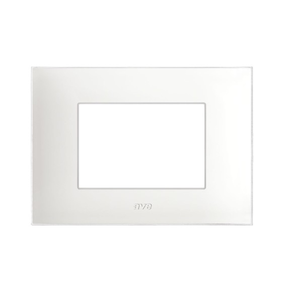 Placca Ave Young 3 Moduli Bianco Opaco 44PJ03BO