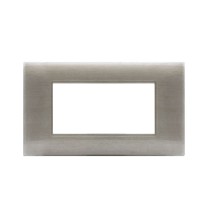 Placca Ave Young 44PJ04BEG3D Sistema 44 Beige spazzolato 3D 4 Moduli