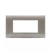 Placca Ave Young 44PJ04BEG3D Sistema 44 Beige spazzolato 3D 4 Moduli