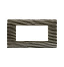 Placca Ave Young 44 Moduli 3D Carbon Chiaro 44PJ04CBC3D