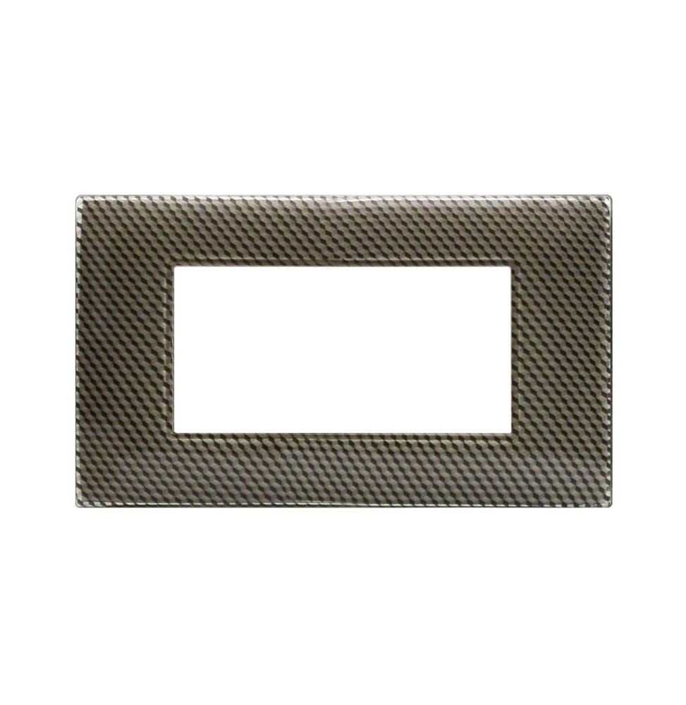 Placca Ave Young 44 Moduli 3D Carbon Chiaro 44PJ04CBC3D
