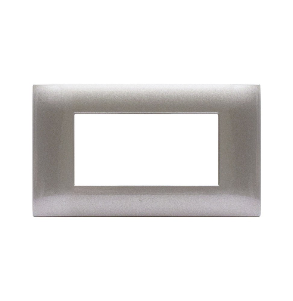Placca Ave Young 4 Moduli Grigio Metallizzato 44PJ04GM