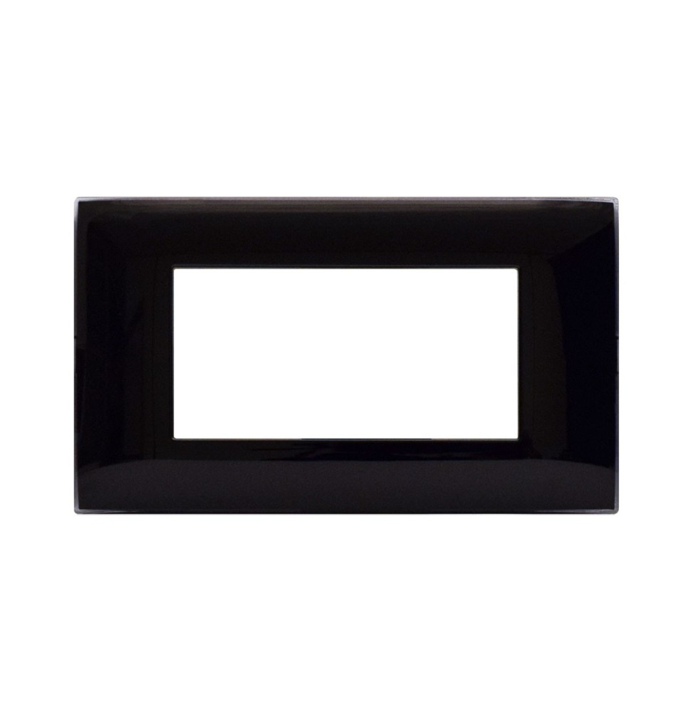 Placca Ave Young 4 moduli colore Nero Assoluto 44PJ04NAL