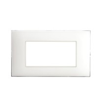 Placca Ave Young Sistema 44 4 Moduli Bianco Opaco 44PJ04BO