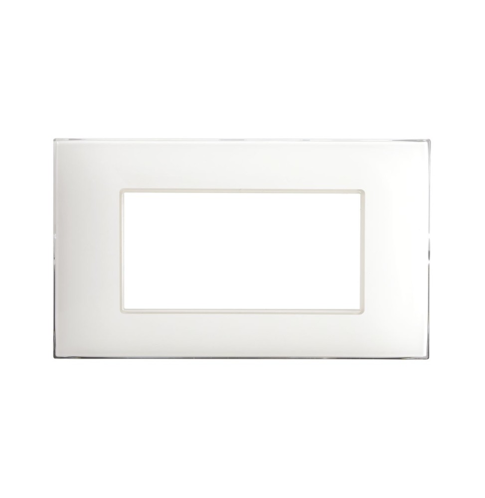 Placca Ave Young Sistema 44 4 Moduli Bianco Opaco 44PJ04BO