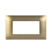 Placca Ave Young 4 Moduli Ottone opaco 44PJ04RA