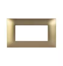 Placca Ave Young 4 Moduli Ottone opaco 44PJ04RA