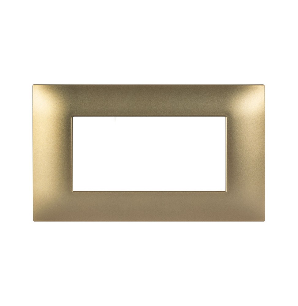 Placca Ave Young 4 Moduli Ottone opaco 44PJ04RA