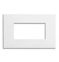 Placca 4 posti Snow White effetto satinato serie Pixia Master 14PX104