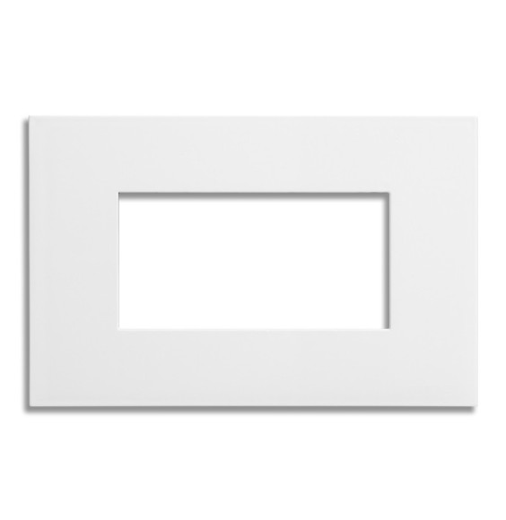 Placca 4 posti Snow White effetto satinato serie Pixia Master 14PX104