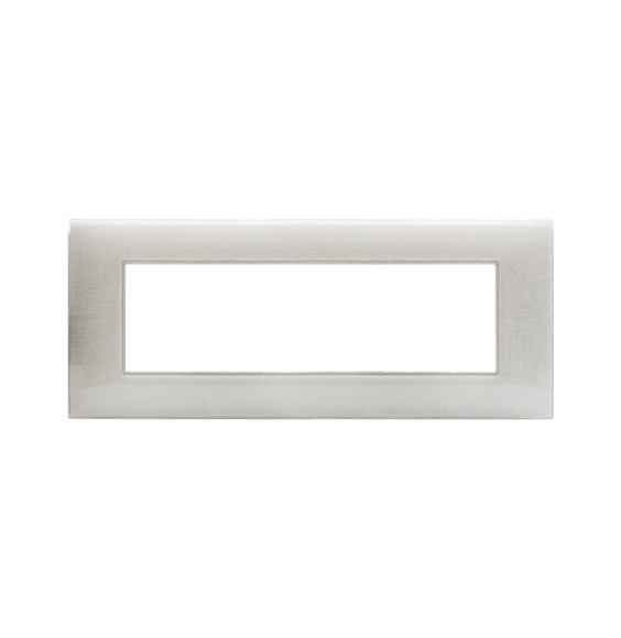 Placca Ave Young 44PJ07B3D Colore Bianco 3D 7 Moduli