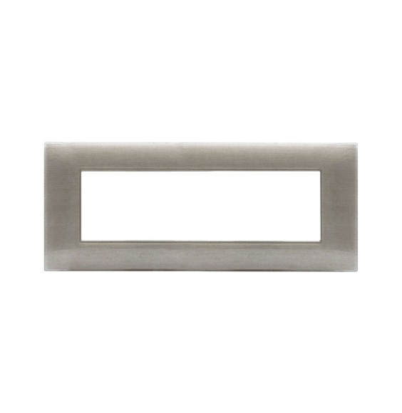 Placca Ave Young Sistema 44 7 Moduli Beige Spazzolato 3D 44PJ07BEG3D