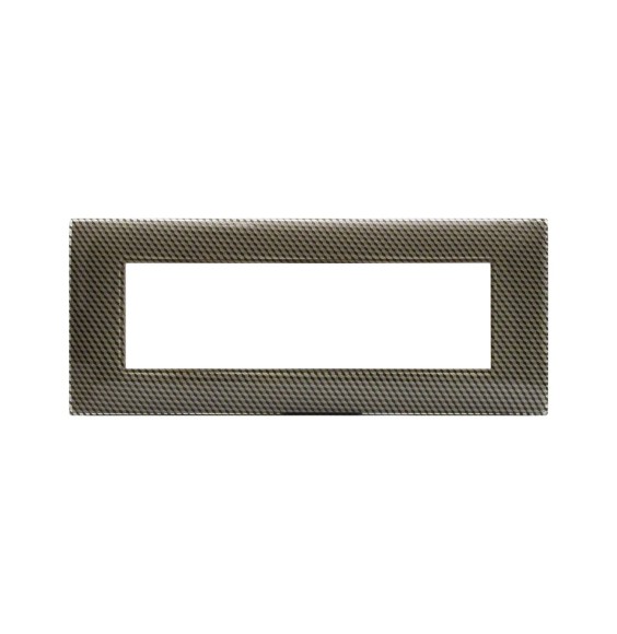 Placca Ave Young 44 Moduli 3D Carbon Chiaro 44PJ07CBC/3D