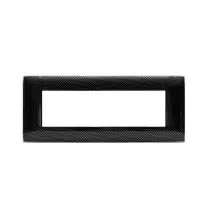 Placca Ave Young Sistema 44 3D in Carbon Scuro 7 Moduli