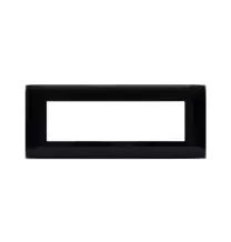 Placca Ave Young 44PJ07NAL per Sistema 44 Colore Nero Assoluto 7 Moduli