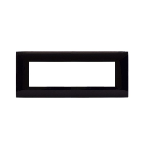 Placca Ave Young 44PJ07NAL per Sistema 44 Colore Nero Assoluto 7 Moduli