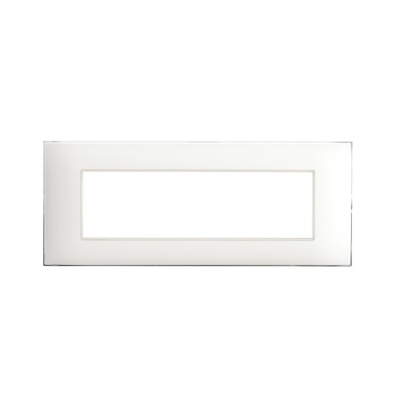 Placca Ave Young 7 Moduli Bianco Opaco 44PJ07BO