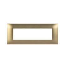 Placca Ave Young 7 Moduli Ottone Opaco 44PJ07RA