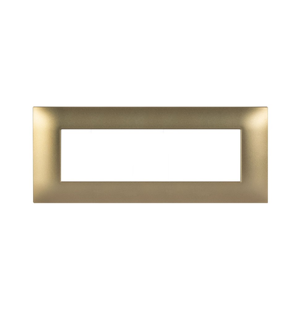 Placca Ave Young 7 Moduli Ottone Opaco 44PJ07RA
