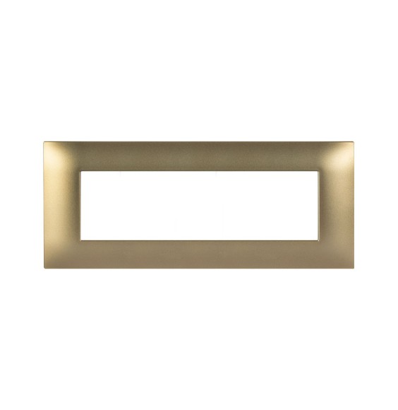 Placca Ave Young 7 Moduli Ottone Opaco 44PJ07RA
