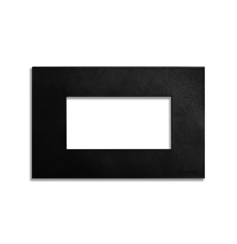 Placca 4 posti Blackboard effetto satinato serie Pixia Master 14PX204