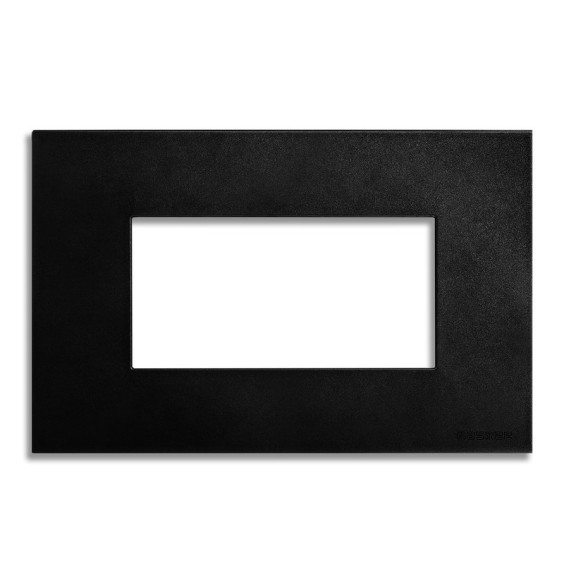 Placca 4 posti Blackboard effetto satinato serie Pixia Master 14PX204