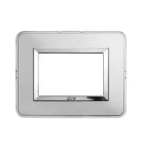 Placca AVE Personal in Alluminio Naturale 3 Moduli 44P03ALS