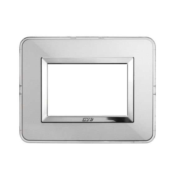 Placca AVE Personal in Alluminio Naturale 3 Moduli 44P03ALS