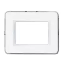 Placca AVE Personal Bianco Lucido RAL 9010 3 Moduli - AVE 44P03B