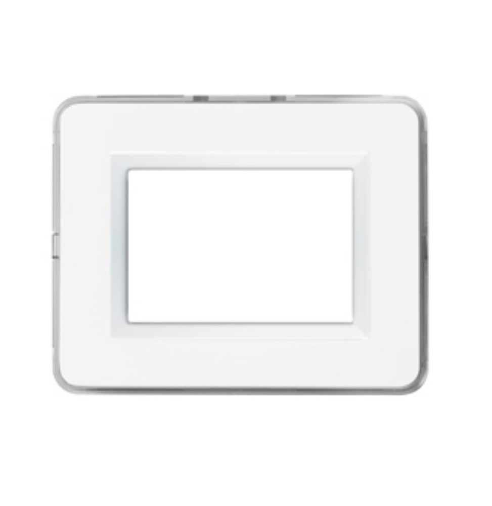 Placca AVE Personal Bianco Lucido RAL 9010 3 Moduli - AVE 44P03B