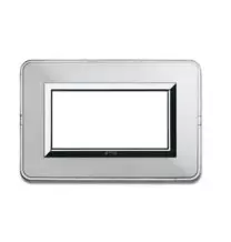 Placca AVE Personal in Alluminio Naturale 4 Moduli 44P04ALS