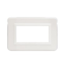 Placca AVE Personal Bianco lucido RAL 9010 4 moduli 44P04B