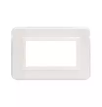 Placca AVE Personal Bianco lucido RAL 9010 4 moduli 44P04B